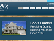 Tablet Screenshot of bobslumber.com